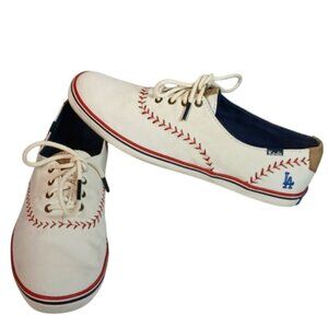 Keds x MLB Los Angeles Dodgers Baseball Sneakers in White Red Blue size 8.5